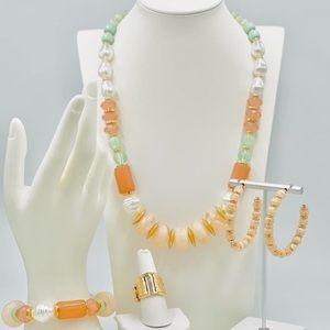 5 piece necklace set.
